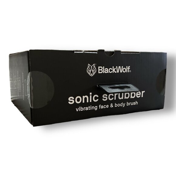 Black Wolf Sonic Scrubber Vibrating Face & Body Brush New & Sealed in Packaging - Picture 5 of 7